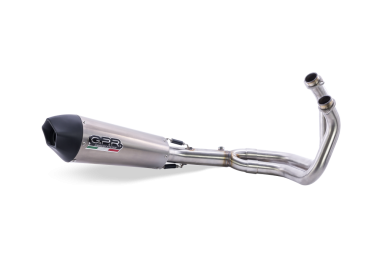 GPR exhaust compatible with  Ktm Lc8 950 Adventure - S  2003-2007, Gpe Ann. titanium, Homologated legal full system exhaust, including removable db killer and catalyst 