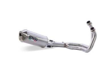 GPR exhaust compatible with  Kawasaki Z 650 RS 2021-2023, Satinox, Homologated silencer for noise including full line,db killer and catalyst compliant for inspection 