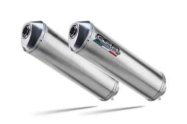 GPR exhaust compatible with  Yamaha Tdm 850 1991-2001, Satinox , Dual Homologated legal slip-on exhaust including removable db killers and link pipes 