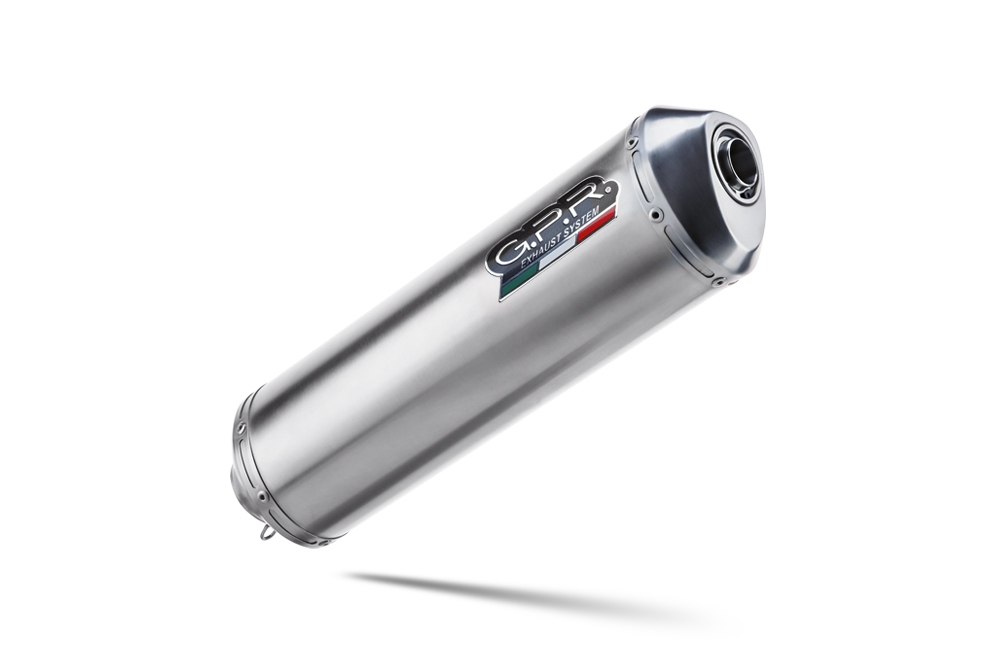 Exhaust compatible with Bmw R 850 R 2003-2007, Satinox , Homologated legal slip-on exhaust including removable db killer and link pipe 