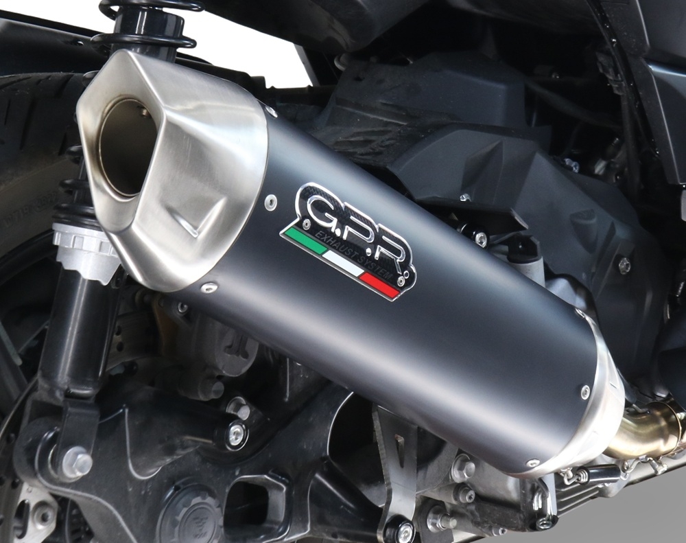 GPR exhaust compatible with  Honda SH 125 2020-2023, Furore-X Scooter, Homologated legal full system exhaust, including removable db killer and catalyst 
