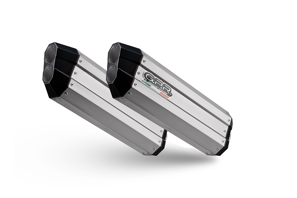 Exhaust compatible with Bmw K 1600 Gt 2022-2024, Hyper Sonic Titanium, Homologated legal slip-on exhaust including removable db killer and link pipe 