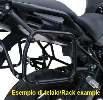 GPR TECH compatible with  Bmw F 850 Gs 2021/2023 e5 GPR TECH Specific rack for side cases 38 Lt + 32 Lt black color 