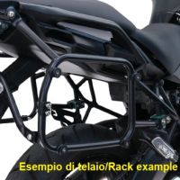 GPR TECH compatible with  Bmw F 800 Gs 2024/2025 e5 GPR TECH Specific rack for side cases 38 Lt + 32 Lt black color 