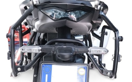 GPR TECH compatible with  Bmw F 850 Gs 2021/2023 e5 GPR TECH Specific rack for side cases 38 Lt + 32 Lt black color 