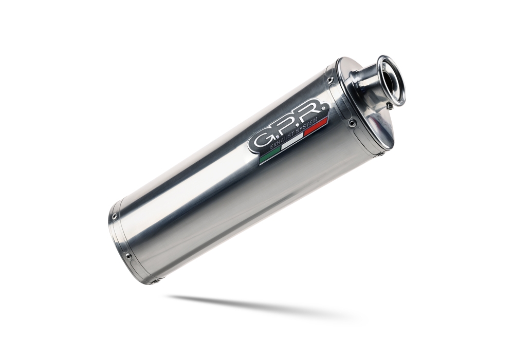 Exhaust compatible with Bmw F 650 Gs Twin 2008-2018, Trioval, Homologated legal slip-on exhaust including removable db killer and link pipe 