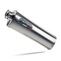 Exhaust compatible with Benelli Trk 502 2021-2024, Trioval, Homologated legal slip-on exhaust including removable db killer, link pipe and catalyst 