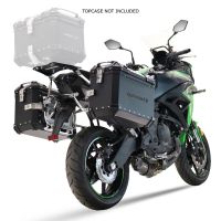 GPR TECH compatible with  Kawasaki Versys 650 2021/2022 e5 GPR TECH Pair of side cases aluminum made, black color with specific pannier holder Capacity 38 LT. + 38 LT.