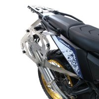 GPR TECH compatible with  Voge DS 800 Rally 2025/2026 GPR TECH Pair of side cases aluminum made with contoured right side, black color with specific pannier holder TECH-EVO serie  Capacity 38 LT. + 32 LT.