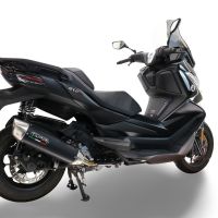 GPR exhaust compatible with  Bmw C 400 X -GT 2021-2024, Furore-X Scooter, Slip-on exhaust legal for UK and non-EU markets including link pipe and removable db killer 