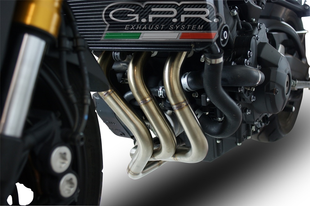 Exhaust compatible with Yamaha Tracer 900 GT 2018-2020, Satinox , Homologated legal full system exhaust, including removable db killer and catalyst 