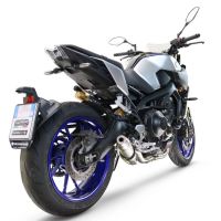 GPR exhaust compatible with  Yamaha Mt-09 2014-2016, Deeptone Inox, Racing full system exhaust, including removable db killer 