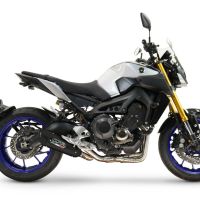 GPR exhaust compatible with  Yamaha Mt-09 2014-2016, GP-Revo Black Titanium, Racing full exhaust system including removable db killer 