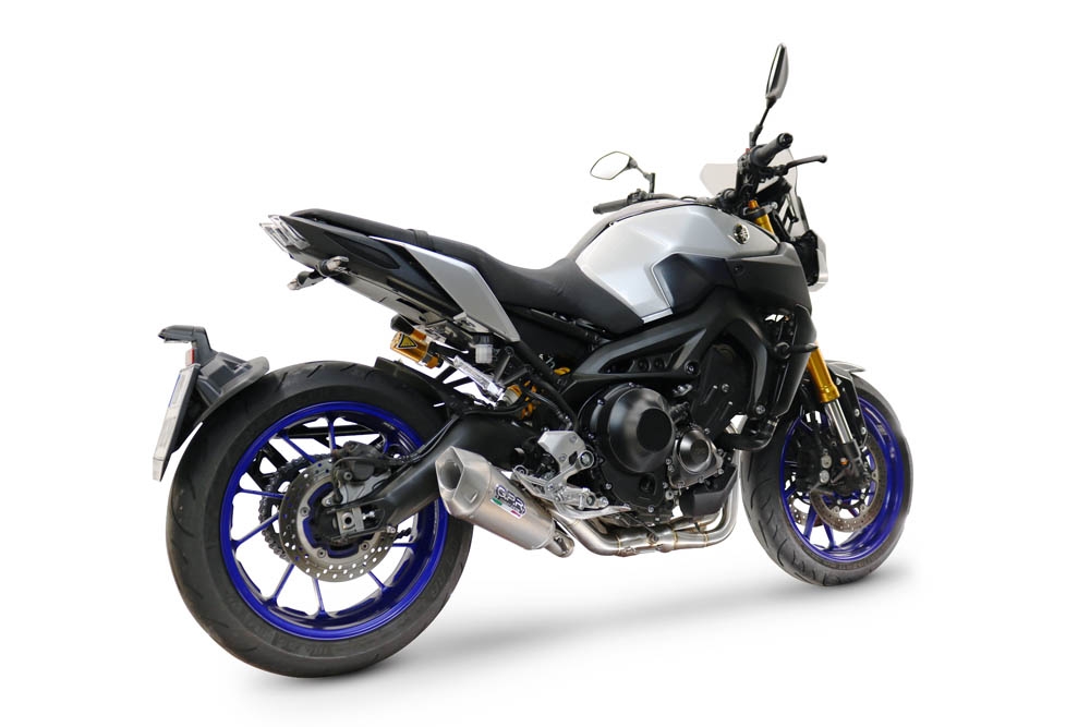 GPR exhaust compatible with  Yamaha Mt-09 2014-2020, GP-Revo Titanium, Racing full system exhaust, including removable db killer 