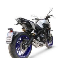 GPR exhaust compatible with  Yamaha Mt-09 2014-2020, GP-Revo Titanium, Racing full system exhaust, including removable db killer 