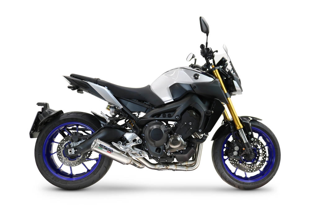 GPR exhaust compatible with  Yamaha Mt-09 2014-2020, M3 Inox , Racing full system exhaust, including removable db killer 