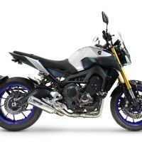 GPR exhaust compatible with  Yamaha Mt-09 2014-2016, M3 Inox , Homologated legal full system exhaust, including removable db killer and catalyst 