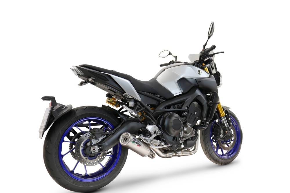 GPR exhaust compatible with  Yamaha Mt-09 2014-2020, M3 Inox , Racing full system exhaust, including removable db killer 