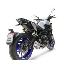 GPR exhaust compatible with  Yamaha Mt-09 2014-2020, M3 Inox , Racing full system exhaust, including removable db killer 