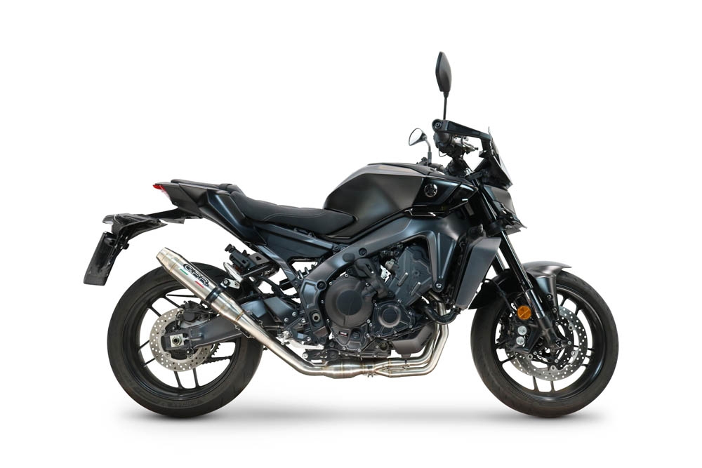 GPR exhaust compatible with  Yamaha Mt-09 2021-2024, Deeptone Inox, Racing full system exhaust  