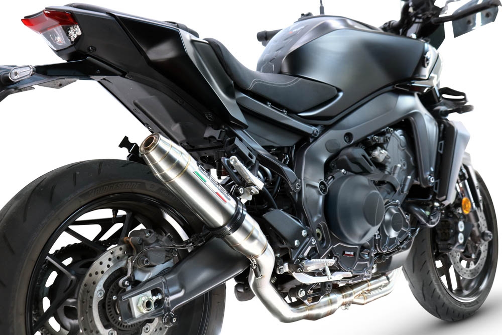 GPR exhaust compatible with  Yamaha Mt-09 2021-2024, Deeptone Inox, Racing full system exhaust  