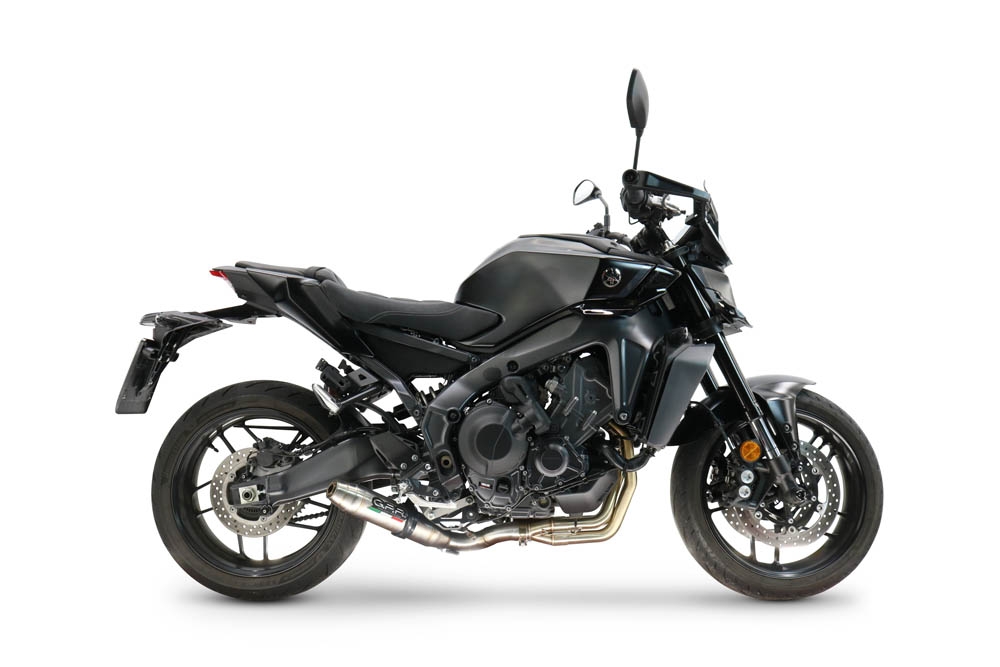 GPR exhaust compatible with  Yamaha Mt-09 2025-2026, Deeptone Inox, Racing full system exhaust, including removable db killer 