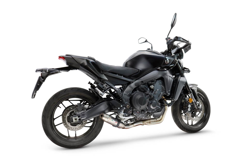GPR exhaust compatible with  Yamaha Mt-09 2025-2026, Deeptone Inox, Racing full system exhaust, including removable db killer 