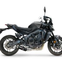 GPR exhaust compatible with  Yamaha Mt-09 2025-2026, M3 Black Titanium, Racing full system exhaust, including removable db killer/spark arrestor 