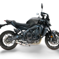 GPR exhaust compatible with  Yamaha Mt-09 2021-2024, M3 Inox , Racing full system exhaust, including removable db killer 