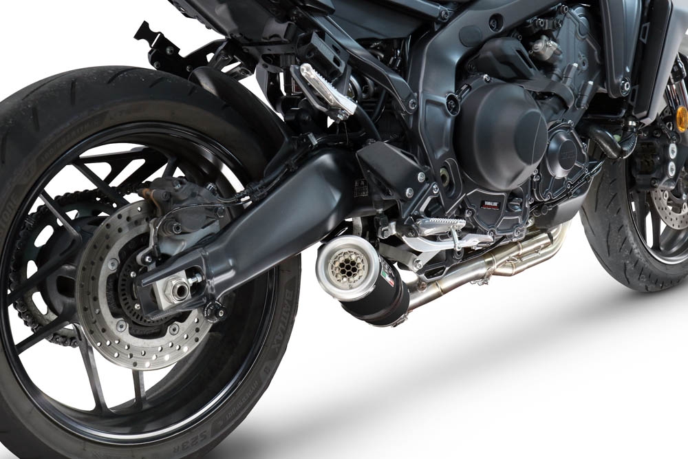 GPR exhaust compatible with  Yamaha Mt-09 2025-2026, M3 Black Titanium, Racing full system exhaust, including removable db killer/spark arrestor 