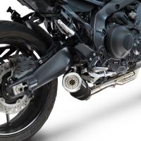 GPR exhaust compatible with  Yamaha Mt-09 2025-2026, M3 Black Titanium, Racing full system exhaust, including removable db killer/spark arrestor 
