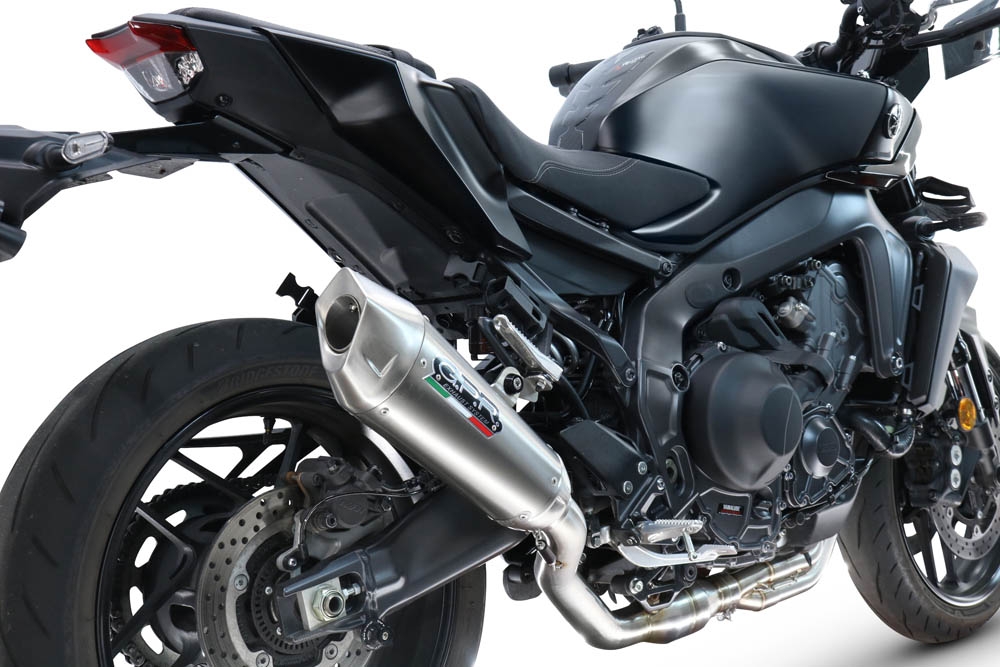 GPR exhaust compatible with  Yamaha Mt-09 2021-2024, GP-Revo Titanium, Racing full system exhaust, including removable db killer 
