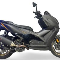 GPR exhaust compatible with  Zontes 365D 2024-2026, Furore-X Scooter, Slip-on exhaust legal for UK and non-EU markets including link pipe and removable db killer 