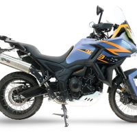 GPR exhaust compatible with  Zontes 703 F 2025-2026, Dual Inox, Racing slip-on exhausts including link pipe and removable db killer 