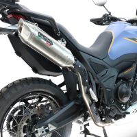 GPR exhaust compatible with  Zontes 703 F 2025-2026, Furore-X Acciaio Inox, Homologated legal slip-on exhaust including removable db killer and link pipe 