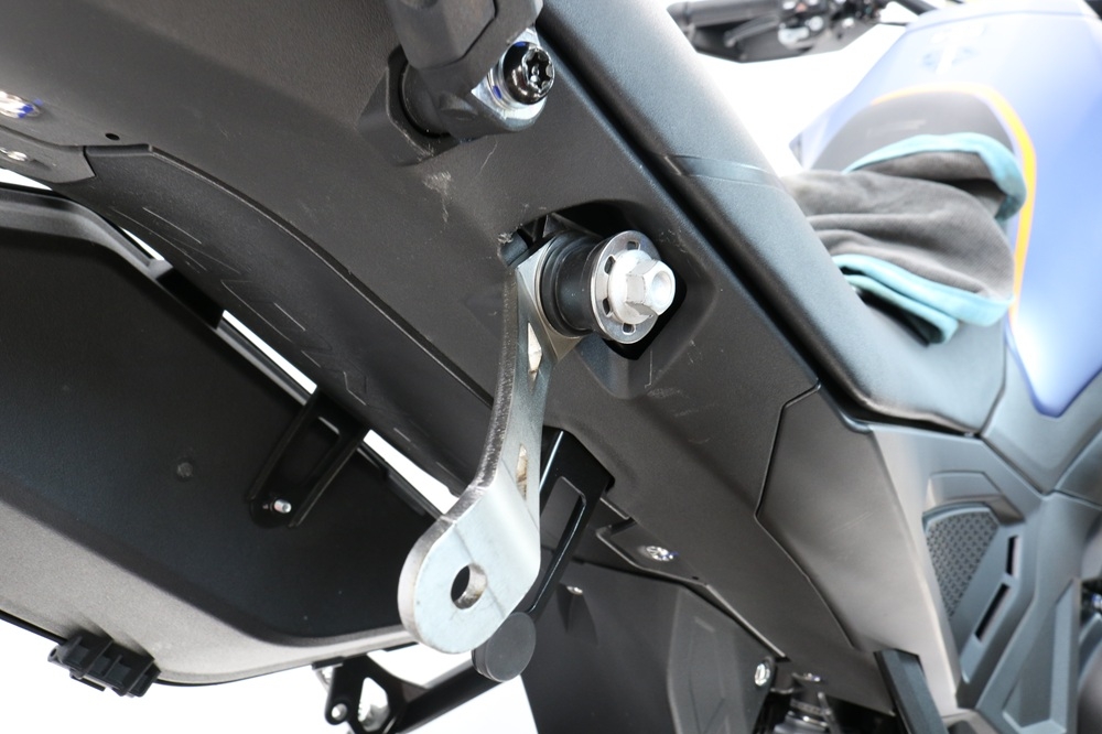 GPR exhaust compatible with  Zontes 703 F 2025-2026, Hyper Sonic Black Titanium, Homologated legal slip-on exhaust including removable db killer and link pipe 