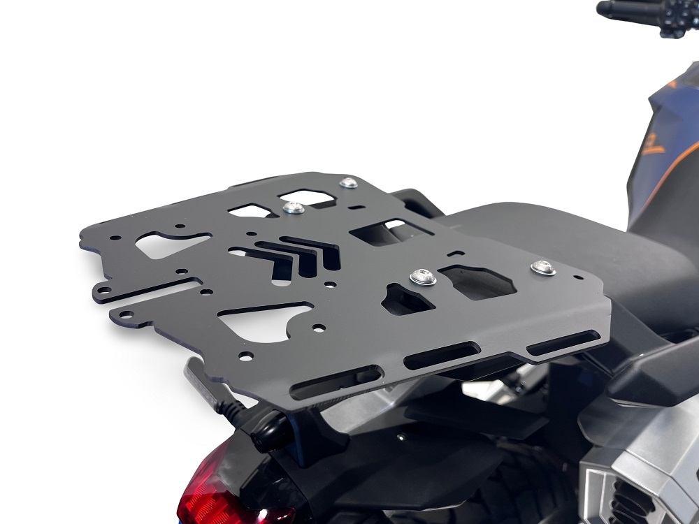 GPR TECH compatible with  Zontes 703 F 2025/2026 GPR TECH Top case in aluminum, black color with specific plate included Capacity 55 LT.
